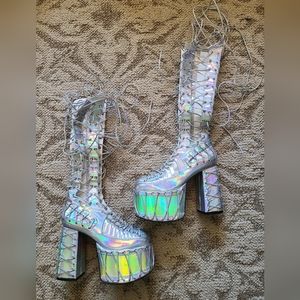 Club Exx Moonlight Rude Awakening Platform Boots